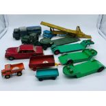 A Selection of toy cars and lorries
