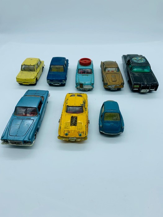 A Selection of eight Corgi diecast cars