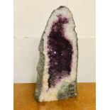 Large amethyst crystal (approx. 44cm tall)