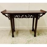 An Oriental console table