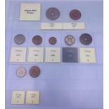 A selection of nine coins from Papua New Guinea