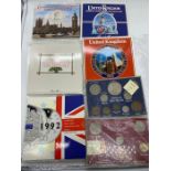 Seven Coin collectors packs: Coinage of Great Britain 1967, Coinage of Great Britain 1953, United