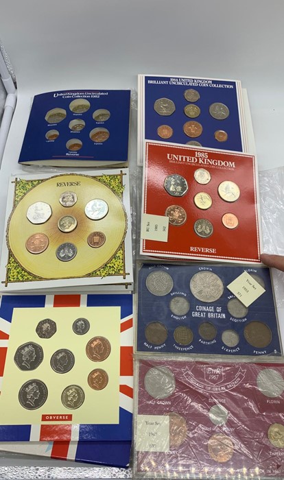 Seven Coin collectors packs: Coinage of Great Britain 1967, Coinage of Great Britain 1953, United - Image 2 of 2