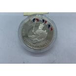Falkland Islands 50 Pence silver proof Golden Jubilee coin.