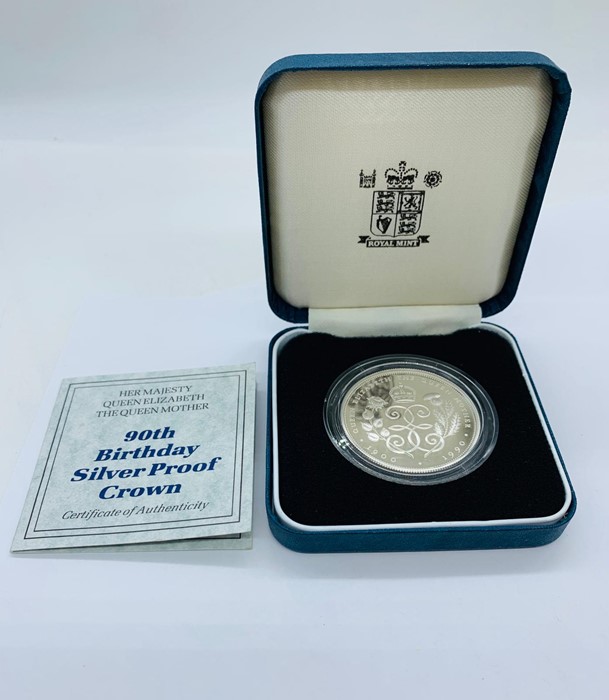 A 90th Birthday Silver Proof Crown