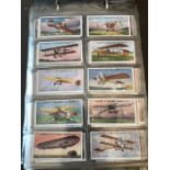 An album of Cigarette cards to include sets Lambert and Butler History of Aviation, Cavanders Ltd
