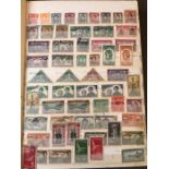 A Stamp album containing stamps from amongst other, New Zealand, Nigeria, Niue, Norfolk Island,