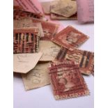 A Volume of penny red stamps, loose