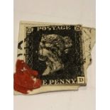 A single Penny Black stamp