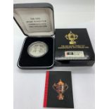 The 1991 Rugby World Cup Commemorative silver Five Dollar Coin