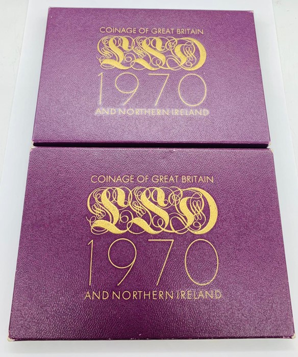 Two 1970 Coinage of Great Britain and Northern Ireland coin set packs. - Image 2 of 2