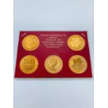 A 1971 cased set of Official Commemorative medals struck by the Royal Mint for York's 1900th