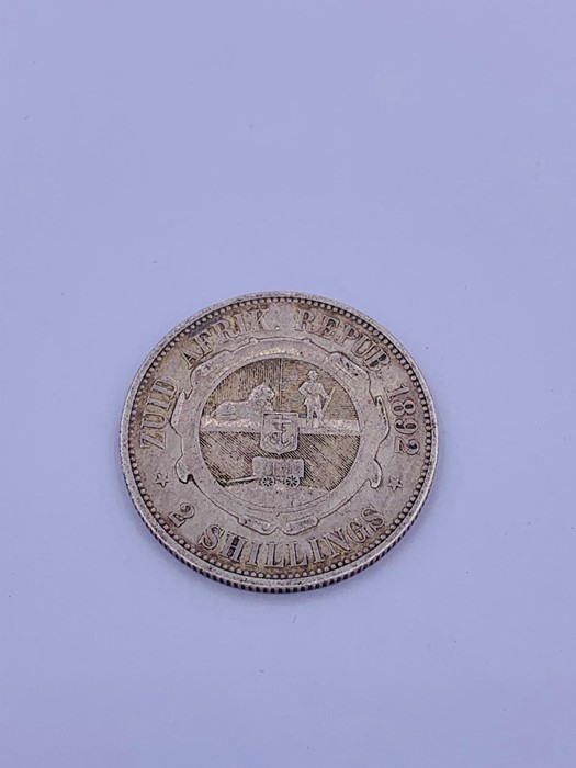 An 1892 silver 2 Shillings South African coin AEF - Image 3 of 3