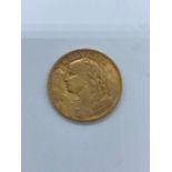 A 1930 Swiss 20 Franc gold coin