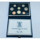 A United Kingdom 1986 proof coin collection.