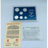 A 1975 Isle of Man Sterling Silver Decimal Coin Set