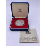 A Falkland Islands 1977 Silver Jubilee silver proof 50p piece