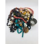 A large selection of costume jewellery