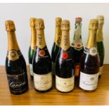 Eight Bottles of mixed champagne to include Moet and Chandon, Lanson