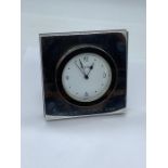 A P&O Millennium Cruise on Oriana, hallmarked silver desk clock