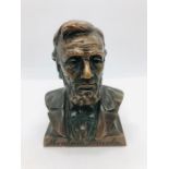 A Vintage Abraham Lincoln moneybox for The Lincoln National Bank Passaic.N.J.
