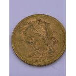 A 1918 full gold Sovereign