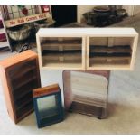 An Assortment of display cabinets