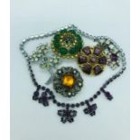 A Small selection of costume jewellery