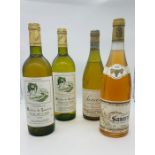 Two bottles of Sancerre and two Chateau Moulin De Launay 1992