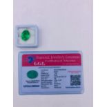 Natural Emerald Loose Gemstone With GGL Certificate/Report Stating The Emerald To Be 7.50cts Oval