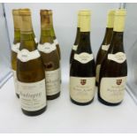 Five Montagny Premier Cru 1988 and four Roux Pere and Fils Saint Aubin Premier Cru