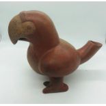 Mexican earthenware pottery bird