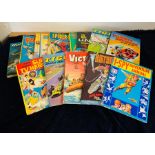 A Selection of vintage comic books to include Spider Man 1977, Tiger 1970 etc