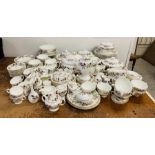 A Substantial Wedgwood dinner service for ten persons, "Hathaway rose" to include dinner plates,