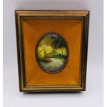 Two signed landscape miniatures signed Bary.