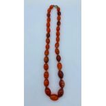 An Amber necklace (98g)