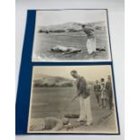 Two signed photographs of the 'Million Dollar Tee' as it was known at the time with Will Mahoney and