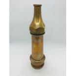 A Brass Fire Brigade Hose Nozzle S Booth & Co Ltd 6/1943