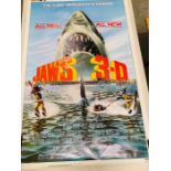 An Original Jaws 3D movie Poster