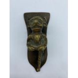 A Bronze door knocker in a form of the Lincoln Imp