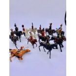 A selection of twelve lead mounted soldiers various regiments and years