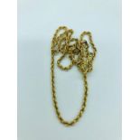 A 9ct yellow gold chain(1.7g)