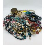 A large selection of costume jewellery