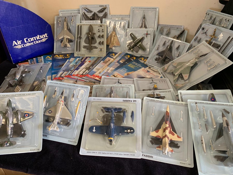A Large selection of air combat models and magazines