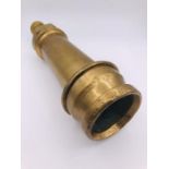 A Vintage Fire Brigade Nozzle, in brass.