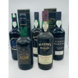 A Selection of seven Madeira wines