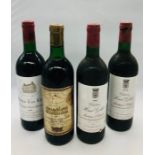 A Selection of four St Emilion to include Chateau La Tour Capet Grand Cru 1971