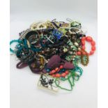 A large selection of costume jewellery