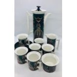 Vintage Portmeirion "Magic City" coffee set, by Susan Williams-Ellis