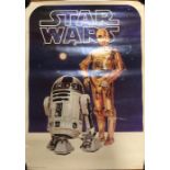 Star Wars 1977 US Original Poster featuring R2D2 and CP30